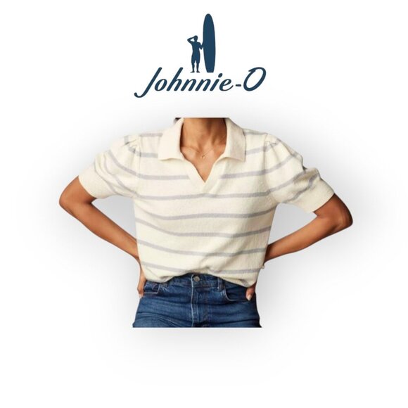 Johnnie-O Gigi Lightweight Polo Sweater NWT XL Preppy - Picture 1 of 12